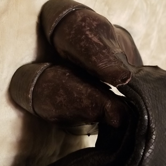 Free People x Matisse Gentry Distressed Leather Western Boots Snakeskin Embossed - Picture 7 of 13